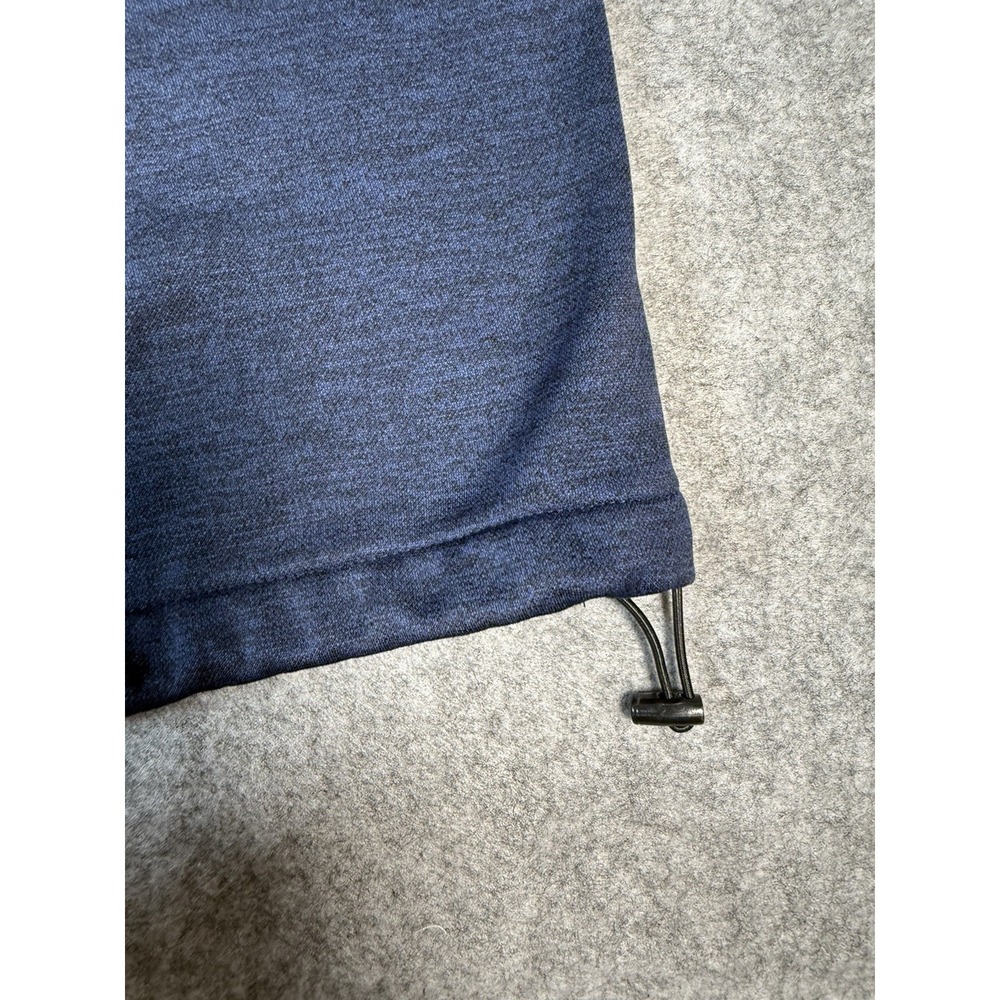 AND1 Mens XL Tech Fleece Sweatpants Navy Blue Joggers Zip Pocket Adjustable Hem - Picture 4 of 11